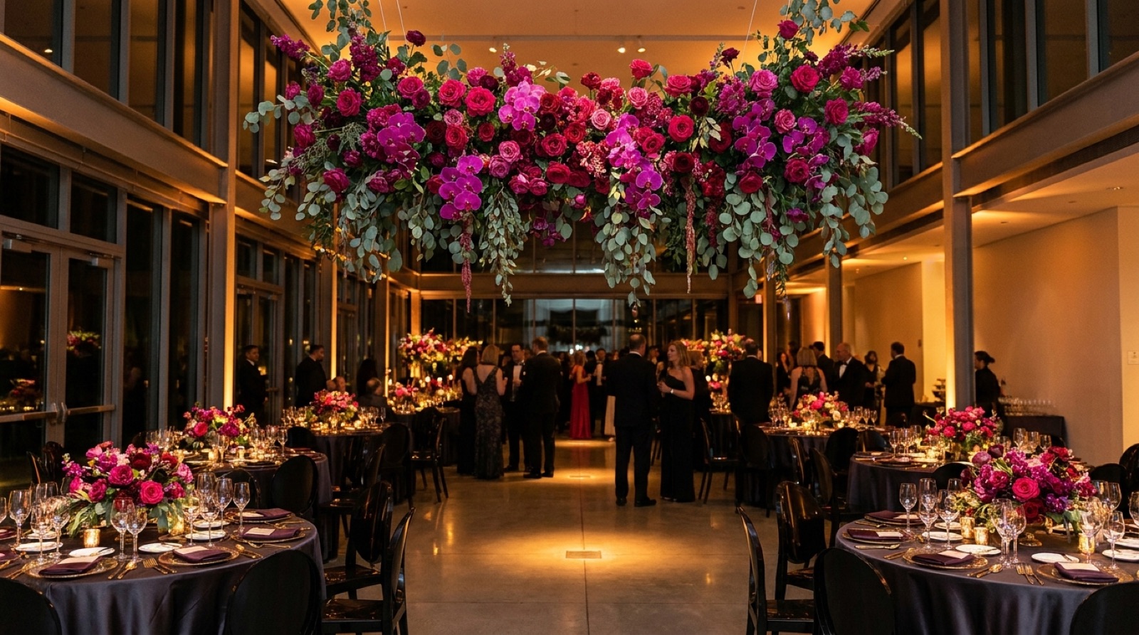 Ambientación floral para evento corporativo de Envío Flores
